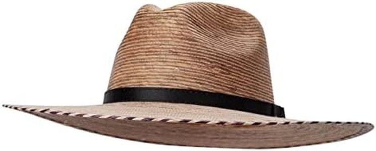 Jeanne Simmons Womens Palm Braided Fedora Hat - Palm 57CM