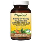 MegaFood Men’s One Daily| Whole Food Based Multivitamin for Men Over 40| Iron-Free, with Vitamin C, E, Zinc, Vitamin B12| Men’s Multivitamin | Supports Optimal Health and Wellbeing Phytonutrients for Optimal Health and Wellbeing | 90 Tablets| 3 Month supply