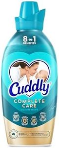 Cuddly Concentrate Complete Care Liquid Fabric Softener Conditioner, 850mL, Ocean Wave, Long Lasting Fragrance, 8 in 1 Benefits, Anti-Wrinkle, Colour Protect, Stain Defence