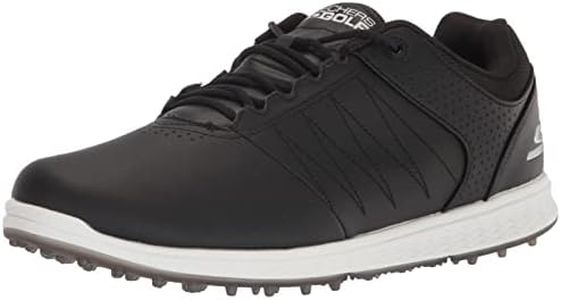 Skechers Men's Pivot Spikeless Golf Shoe, Black, 10.5