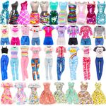 10 Set Doll Clothes Including 3 Sequins Dresses 3 Floral Dresses 4 Casual Outfits Tops and Pants for 11.5 Inch Girl Doll