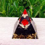 ycyingcheng Ogan Pyramid Energy Natural Protection Stone, Negative Energy Remover Blessing Home Office Ornaments Decoration, Pyramid Ogan Crystal Energy Tower Nature Reiki Chakra Crushed Stone