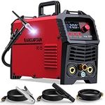 ARCCAPTAIN TIG Welder 200A, High Frequency 110v/220v Dual Voltage TIG/Stick/Arc 2 in 1 Welder LED Digital Display Welding Machine with 2T/4T Function and Tungsten Electrode