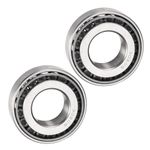 Kozelo 2pcs 30205 Tapered Roller Bearing - [25mm x 52mm x 15mm] Chrome Steel Bearing Cone and Cup Set for Conveyor System Use