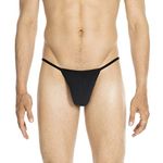 Hom Men's G-String Pack of 2, Plume 2P String 359931, S M L XL (Large, Black)