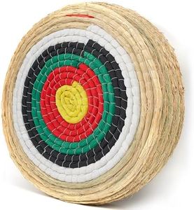 Swatlo Archery Target 20Inch Round Straw Archery Targets for Backyard, Traditional Hand-Made Crossbow Target, Bow Targets Archery (7 Layer Green)