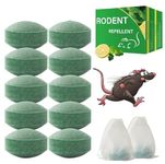CRIYALE Mouse Repellent, 20 Pack Peppermint Oil Mouse and Squirrel Deterrent for Indoor-Outdoor, Rat Poisoning for Inside Home, Natural Repellent to Keep Rodents Out of Car, Rat Controller Pills