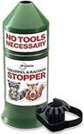 Deluxe Squirrel-Raccoon Stopper 18"-â€œNo Need to Take Down Pole Model- No Tool Install with Our Newest Design - Wrap Around Stopper - Stops Squirrels - Protect Bird Feeder Feeders