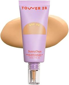 Tower 28 Beauty SunnyDays SPF 30 Tinted Sunscreen For Sensitive Skin - 2-in-1 Facial Broad Spectrum UVA/UVB Protection + Foundation - Shade 20 MULHOLLAND- Light with Golden Neutral Undertones, 1 Fl Oz