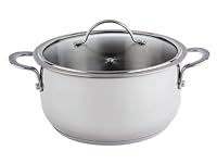 Meyer - Nouvelle Stainless Steel Dutch Oven with Tempered Glass Lid (5.4L/5.7qt)