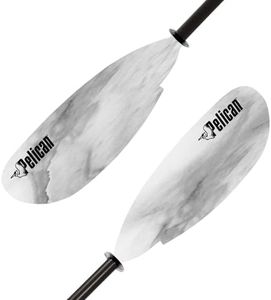 Pelican Poseidon Paddle - Aluminum Shaft with Reinforced Fiberglass Blades - Lightweight, Adjustable Kayaks Paddles - Perfect for Kayaking Boating & Kayak Fishing - 94.5 in - Granite/Black