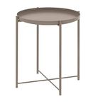 Ikea Tssp Tray Table, Dark Grey-Beige (Metal Frame) 45X53 Cm(17 1/2 " X 20 5/8 ")