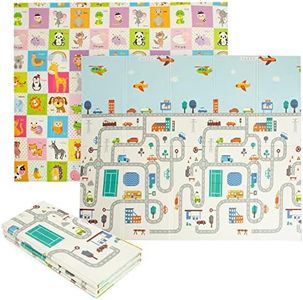 Trendcool Alfombra Bebe Acolchada. Suelo Goma Eva 1,8x2m. Alfombra Bebe. Colchoneta Bebe Suelo. Manta Juegos Bebe. (M1)