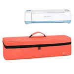 Yarwo Carrying Case Compatible for Cricut Explore Air 2, Cricut Maker, Cricut Explore Air, Travel Storage Bag with Pockets for Cricut Accessories, Orange (Bag Only Patent Pending)