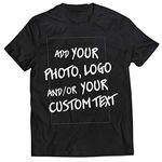 lepni.me Mens T-Shirt Make Your Own Personalised Design with Favorite Photo or Custom Text (3XL Black Multi Color)