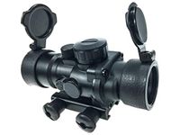 Hauska 3.5x30 Rifle Scope Red Green Blue Triple Illuminated Rapid Range Reticle with Top Fiber Optics Sight