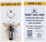 Revive a Bee Black Bee Revival Kit A Keyring with Sugar Syrup & Plantable Packaging to Help Rescue Bees - A Perfect Bee-Saving Gift