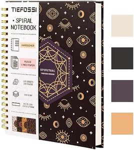 TIEFOSSI Spiral Notebook Journal, Large College Ruled/Line Spiral Notebook 216 X 297mm, Wirebound Office Journal, A4 Letter Notebook for Work Study, 100gsm Thick Paper,100 Sheets 200 Pages