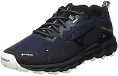 Mizuno Men's Wave Daichi 6 GTX Trail Running Shoe, Indiaink Pgold Black, 11.5 US