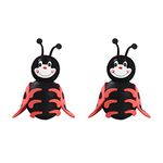 2 Pcs Ladybug Car Antenna Topper Car Aerial Ball EVA Foam Antenna Ball for Car, Truck, Suv Decoration