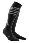 CEP COLD WEATHER SOCKS for men | Long Compression socks in black made with merino wool for cold temperatures | Size IV