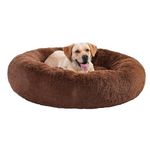 ZEXSAZONE Round Donut Comfortable Washable Dog Bed for Extra Large Dogs l Large Bed for Large Dogs l Adult Dogs l L and XL Dog Bed for Large Dogs l Pets in Winter Summer All Season