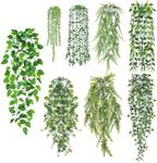 Der Rose 8Pcs Fake Plants Hanging A