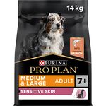 PRO PLAN® Medium & Large Adult Senior Sensitive Skin 7+ Dry Dog Food with Salmon 14kg