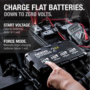 NOCO GENIUS2X4 4-Bank Battery Charger – 8A Smart Multi-Bank Maintainer