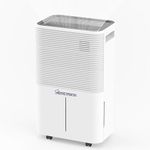 Hometronix 25L Dehumidifier for Mould Moisture Damp Extraction with Air Purifier 24 Hour Timer LED Display Laundry Drying Auto Defrost Function