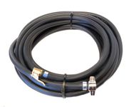 Delta-P Rubber Flexible Air line Hose for HGV with M16 Air Tank Connector & Tyre Valve (25 Metres)