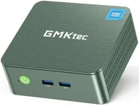 GMKtec Mini PC, Intel Twin Lake N150 (Upgraded N100) Preinstalled Windows 11 Pro, 16GB DDR4 RAM 512GB PCIe M.2 SSD, Desktop Computer 4K Dual HDMI/USB3.2/WiFi 6/BT5.2/2.5GbE RJ45 for Office, Business