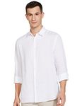 Marks & Spencer Men's Regular Fit Shirt (60582544005_White L)