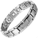 Elegant Titanium Magnetic Therapy Bracelet for Men & Women Pain Relief for Arthritis and Carpal Tunnel -Effective Therapy Magnetic Bracelets with