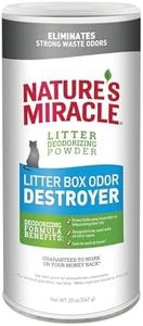 Nature's Miracle NMI05857 Litter Box Odour Destroyer Powder Just For Cats, 567g, Deodorizing Formula, Use for all Litter, Safe for Pets
