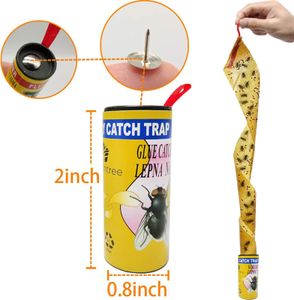Torchtree Fly Trap Indoor Set – 18 Fly Paper Strips for Home Use