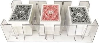 Yuanhe 9 Deck Clear Canasta Playing Card Tray