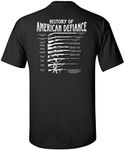 Gadsden and Culpeper History of American Defiance T-Shirt (Black - L)