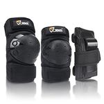 JBM Adult / Kids Child Youth Knee Pads Elbow Pads Wrist Guards Protective Gear Set for Inline Roller Skating Biking Cycling Scooter Skateboard BMX Mountain Bike Inline Skating Extreme Sports