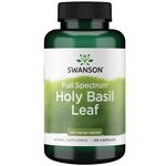 Swanson, Full Spectrum Holy Basil Leaf, 400mg, High-Dose, 120 Capsules, SOYA-Free, Gluten-Free, GMO-Free