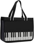 Headsitg Piano Tote Bag, Women's Ha