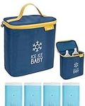 Koo-Di Ice Ice Baby Thermal Cooler | Insulated Baby Bottle Bag | Inc. 4 X Aeroplane Friendly Cooler Packs | Travel Bottle Bag | Keeps Food & Drink Cool