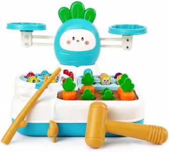 4-in-1 Toddler Activity Toy, Whack-a-Mole, Fishing & Balance Game, 18M+