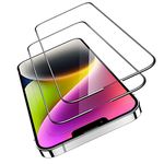 ESR for iPhone 13 Pro Max Screen Protector, iPhone 14 Plus Screen Protector, Armorite Screen Protector Compatible with iPhone 13 Pro Max, Ultra-Tough Tempered-Glass, Easy Alignment Frame, 2 Pack