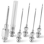 XIHIRCD 5pcs Grease Needle Nozzle, Bearing Grease Injector Needle with NPT Threaded Narrow Needle Adapter Grease Gun Tip Dispenser Fitting Tool for Injecting Grease into Small and Confined Spaces