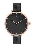 Daniel Klein Analog Black Dial Women's Stainless Steel Watch-DK11421-5