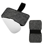 kwmobile Mouse Case Compatible with Apple Magic Mouse 1 / Magic Mouse 2 / Logitech Pebble Wireless Pouch - Felt Protective Carrying Cover Bag - Dark Grey/Black