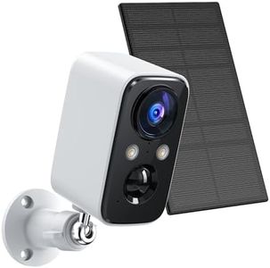 【2022】Security Cameras Wireless Outdoor with Solar Panel-FOAOOD Cameras for Home Security, Home Camera with Color Night Vision, PIR Human Detection, 2-Way Talk, IP66 Waterproof, SD Card/Cloud Storage
