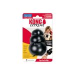 KONG - Extreme Dog Toy - Toughest Natural Rubber, Black - Fun to Chew, Chase and Fetch - for Medium Dogs