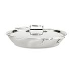 All-Clad BD55113.53 D5 Stainless Brushed 5-ply Bonded Cookware Set Universal Pan with lid, Stainless Steel, Silver